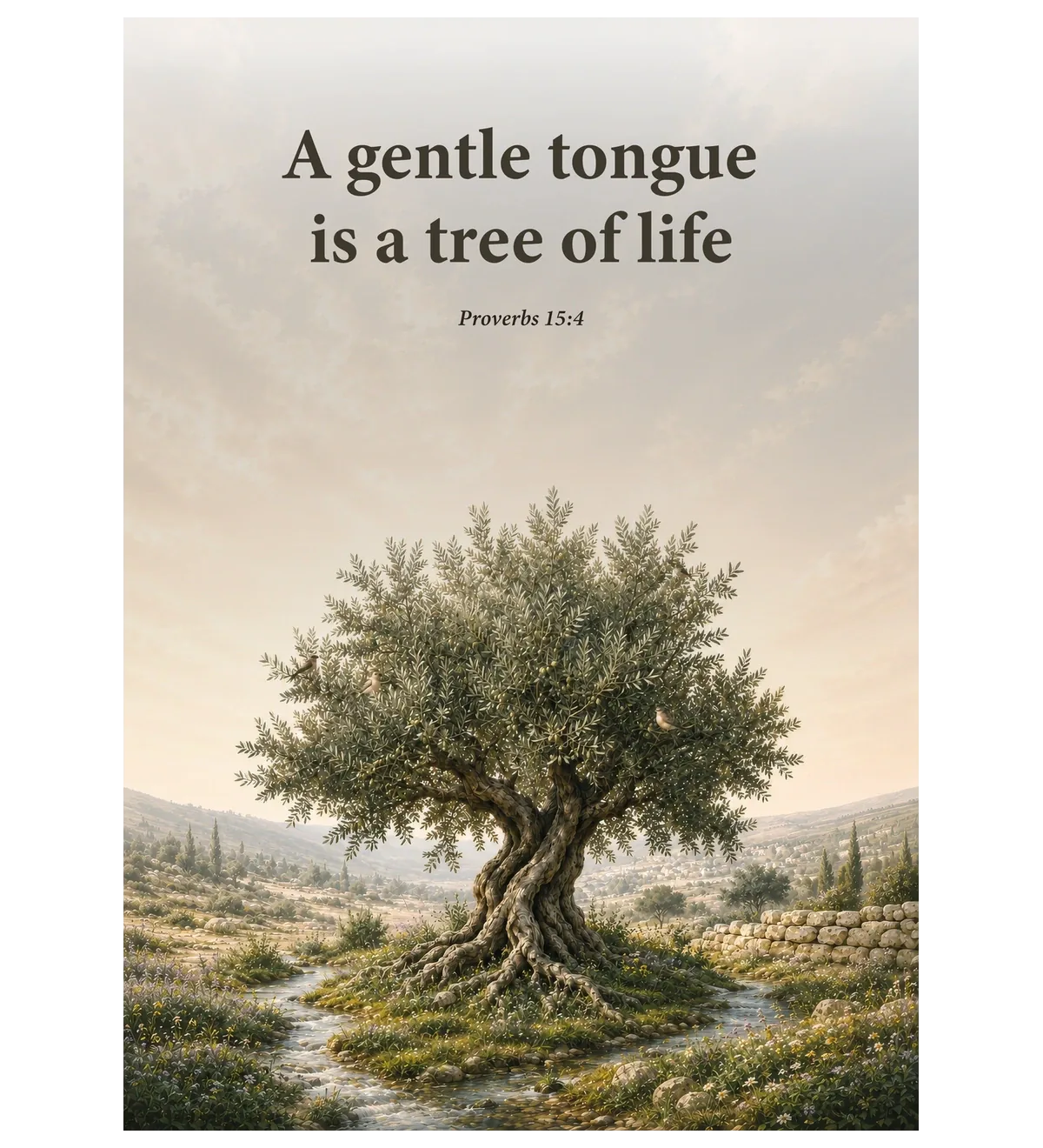 A Gentle Tongue | Unframed - unframed poster