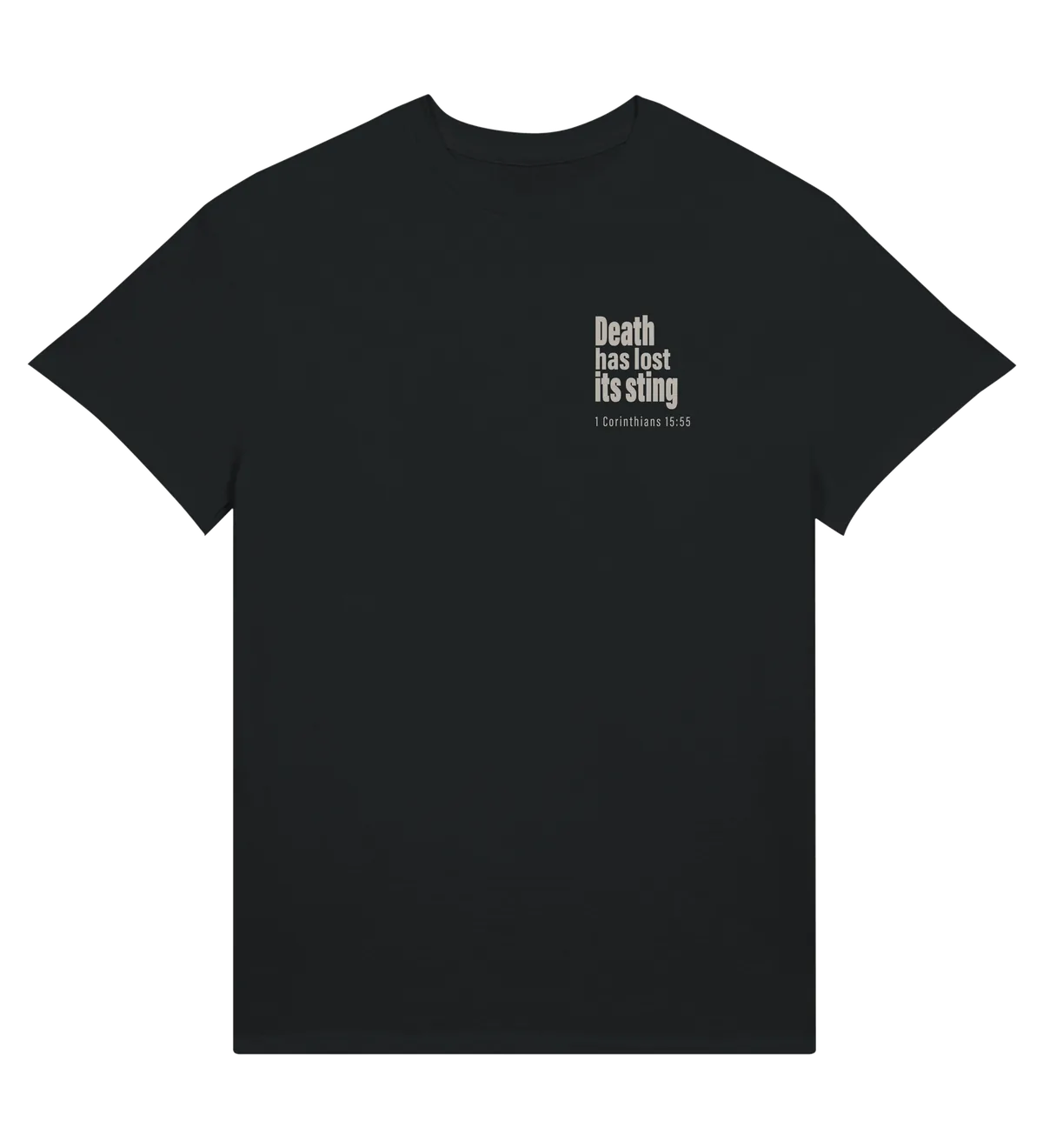 Death has Lost its Sting | T-shirt — black front
