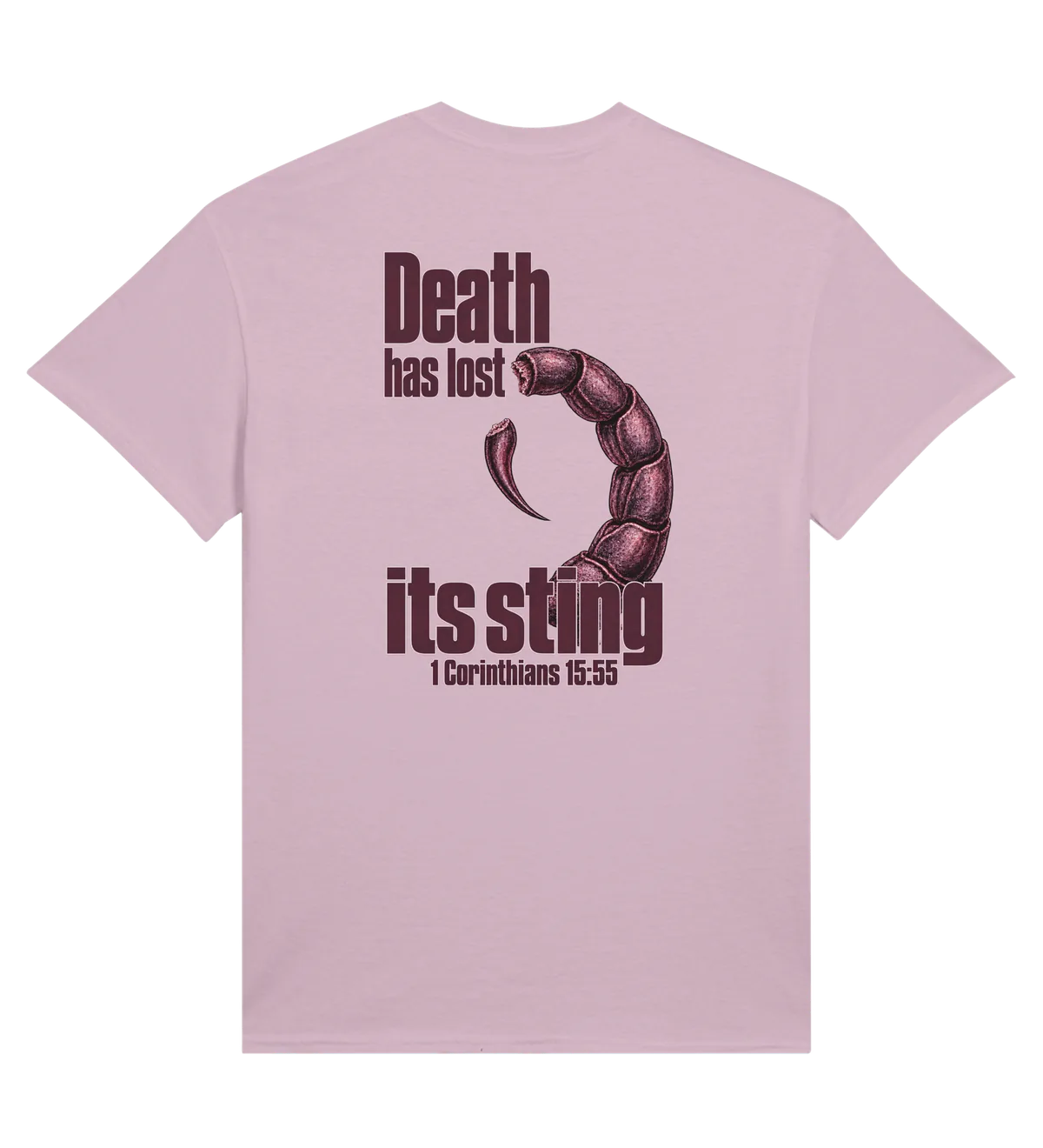Death has Lost its Sting | T-shirt — light pink back