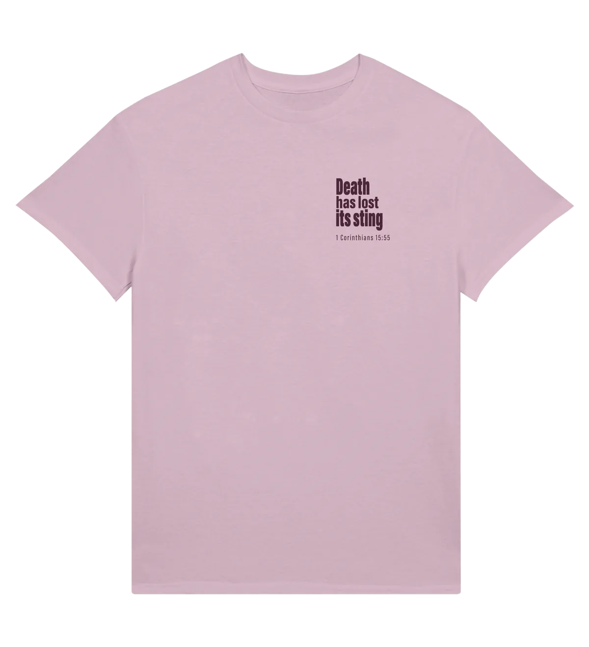 Death has Lost its Sting | T-shirt — light pink front
