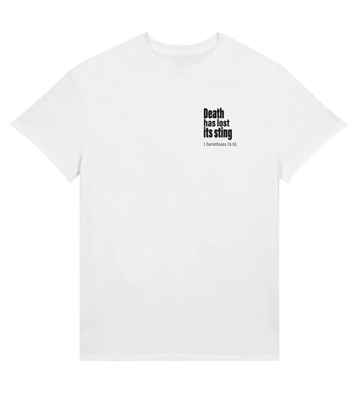 Death has Lost its Sting | T-shirt — white front