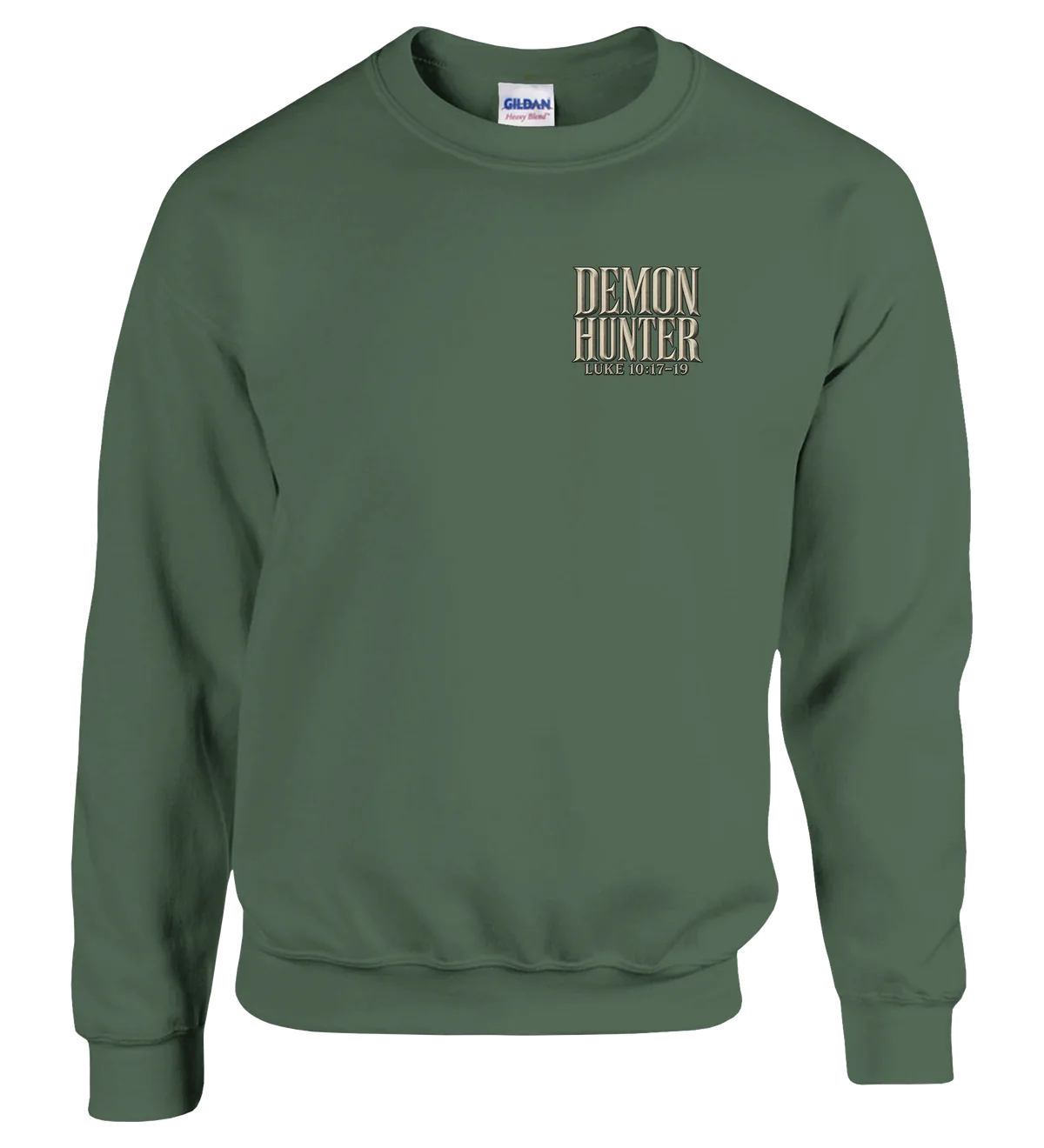 Demon hunter | Sweatshirt — military green front