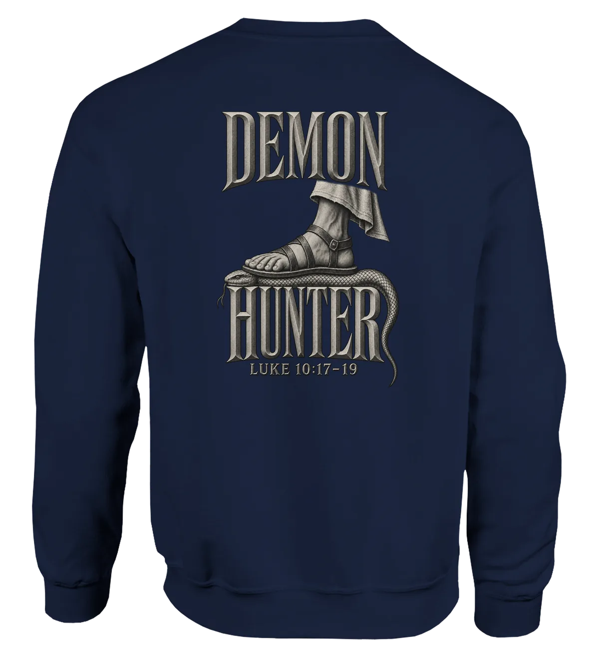 Demon hunter | Sweatshirt — navy back