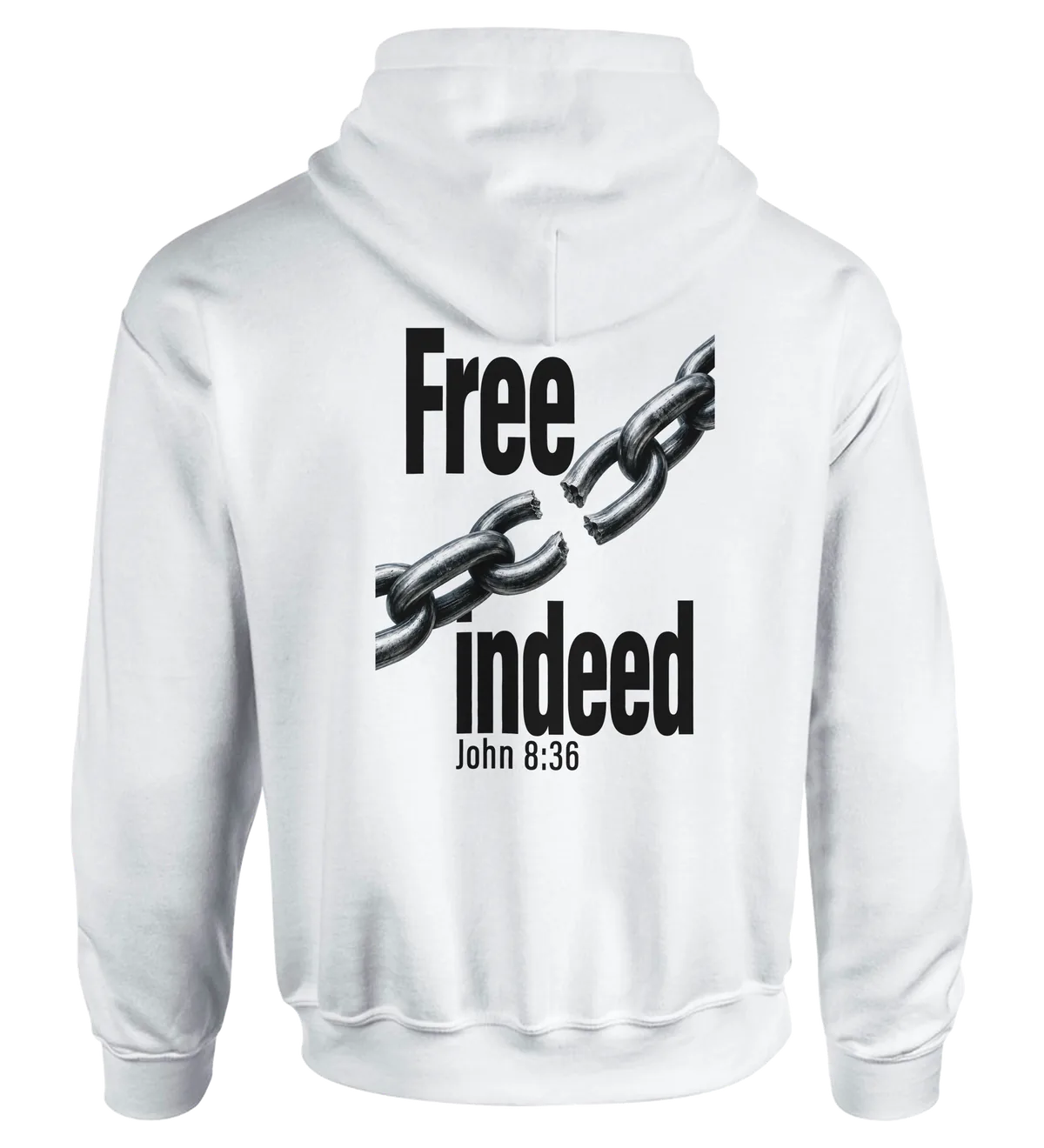 Free Indeed | Hoodie — white back
