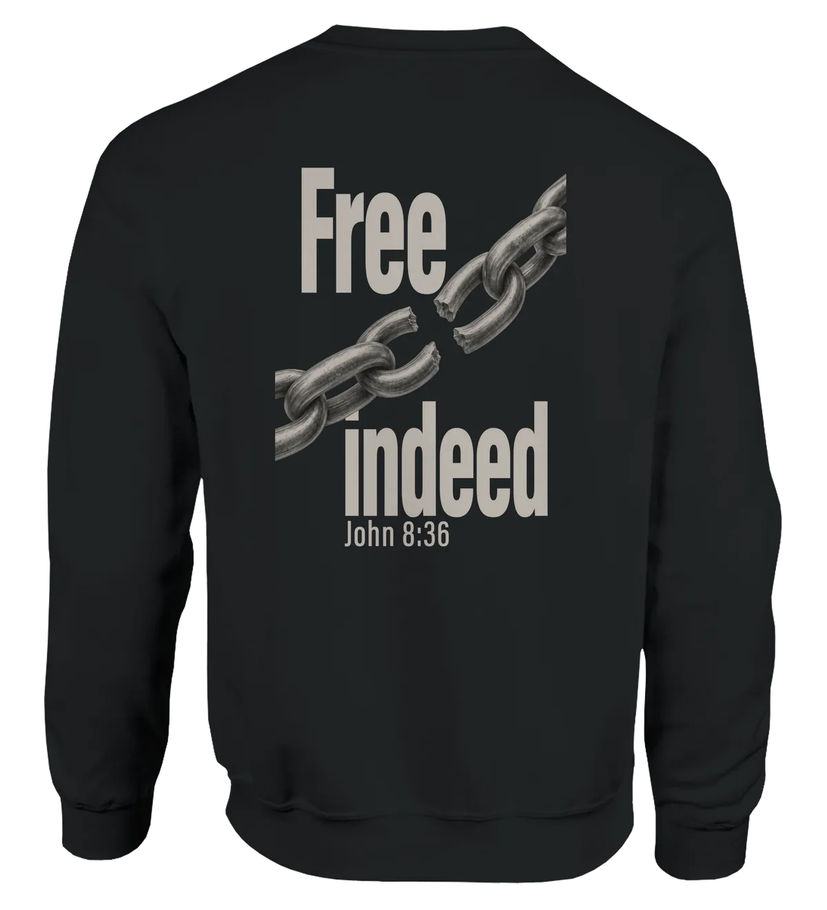 Free Indeed | Sweatshirt — black back