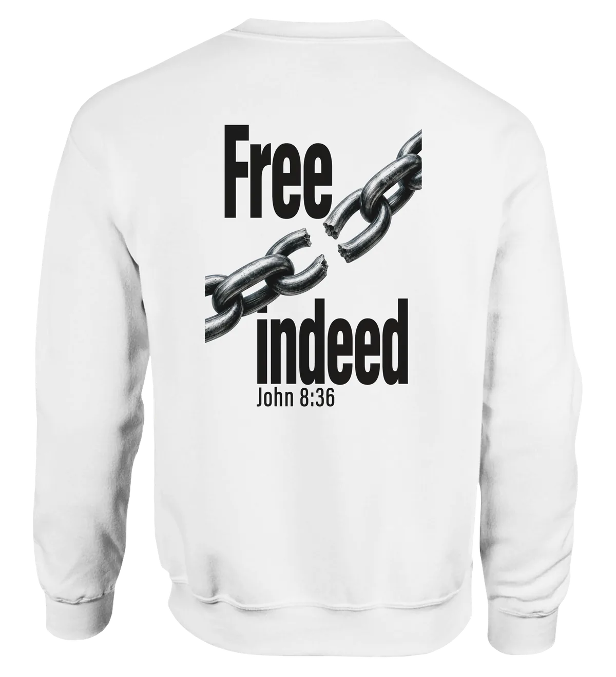 Free Indeed | Sweatshirt — white back