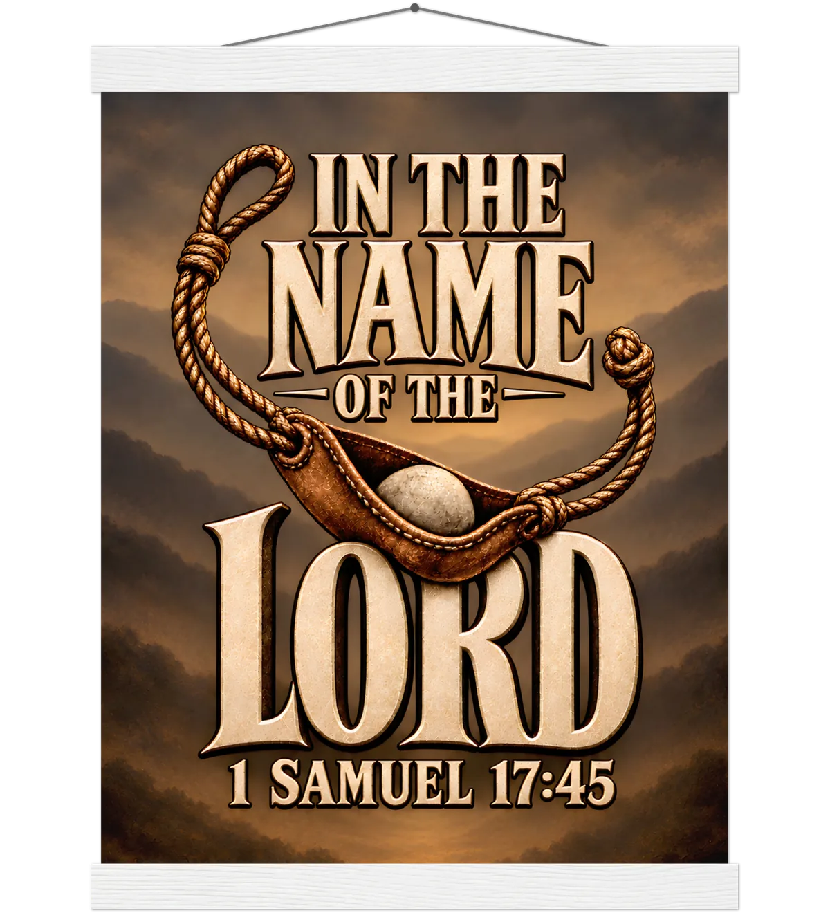 In the name of the LORD – Poster with hanger – 30×40 cm – white