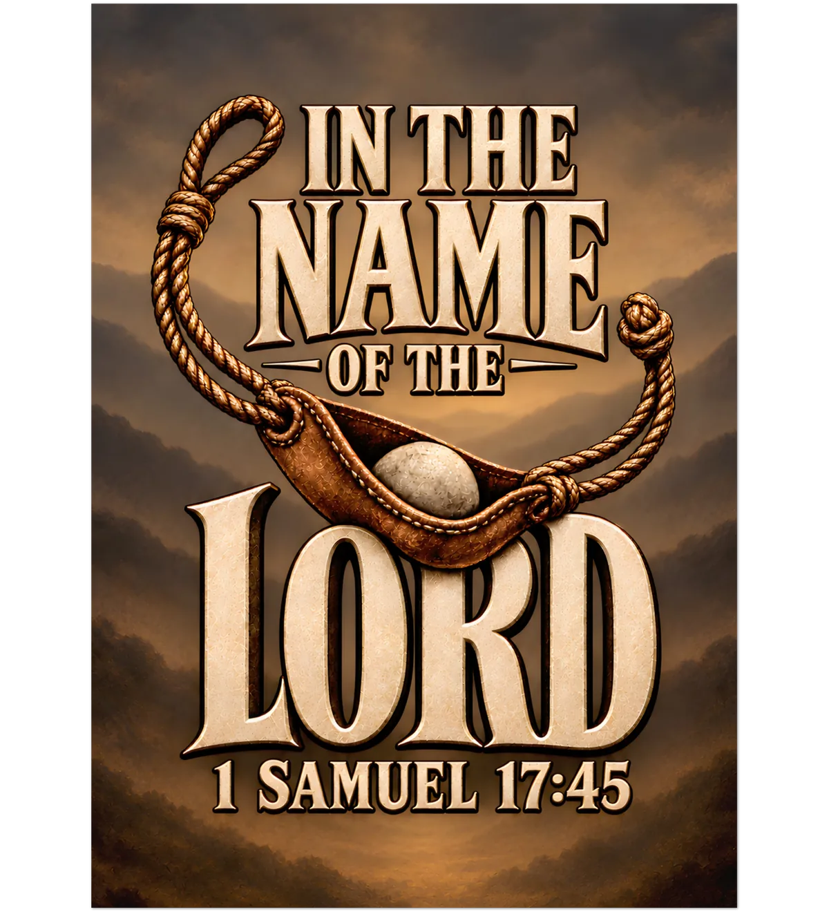 In the name of the LORD – Unframed poster – 50×70 cm