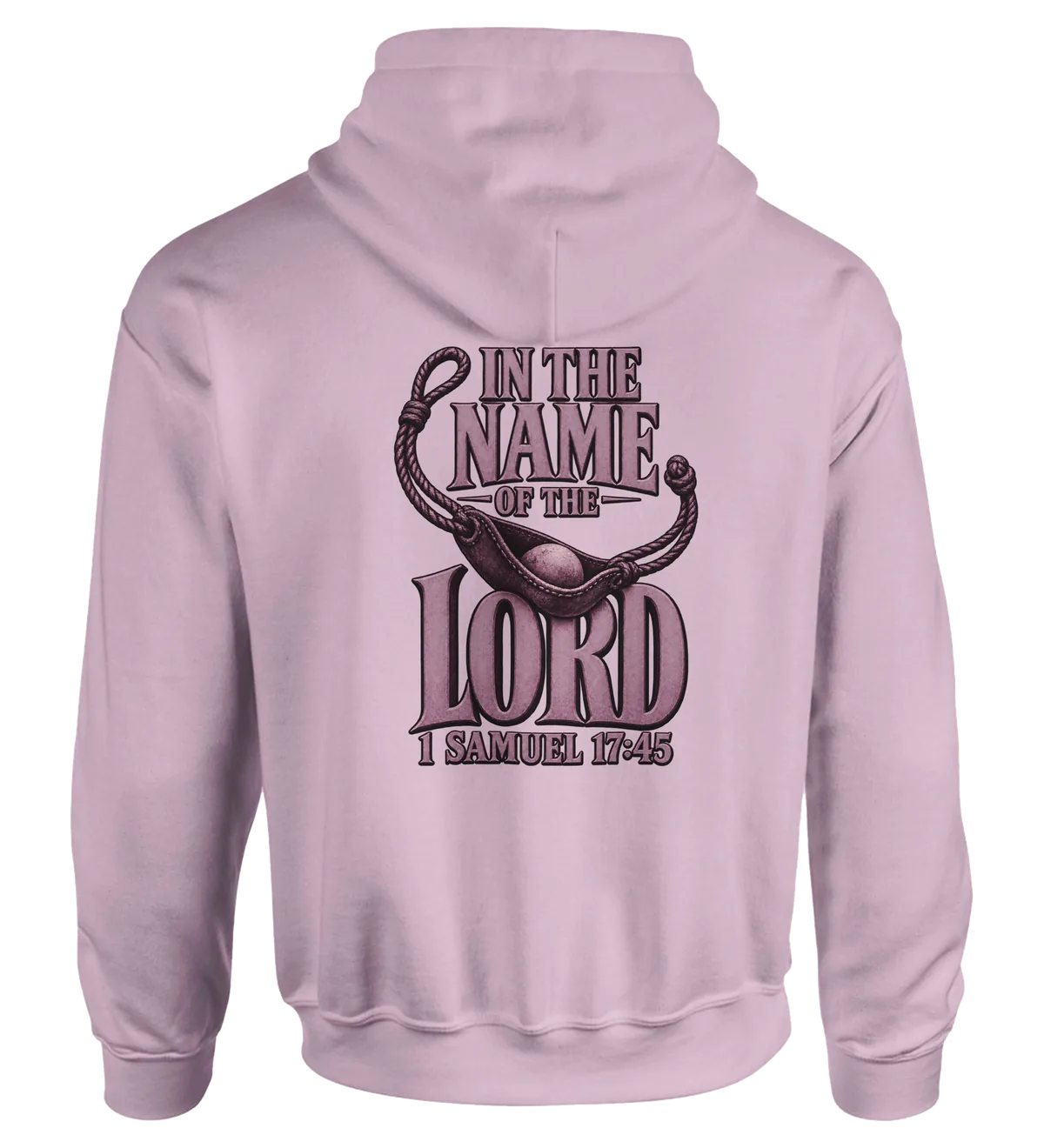 In the name of the LORD | Hoodie — light pink back