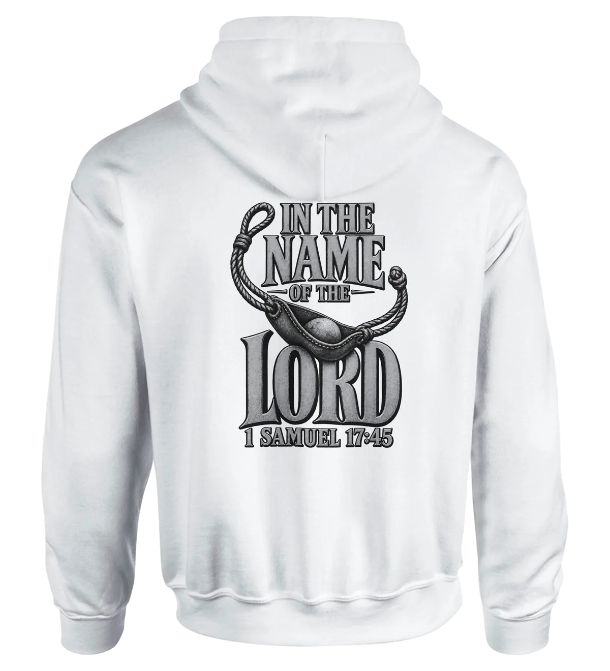 In the name of the LORD | Hoodie — white back