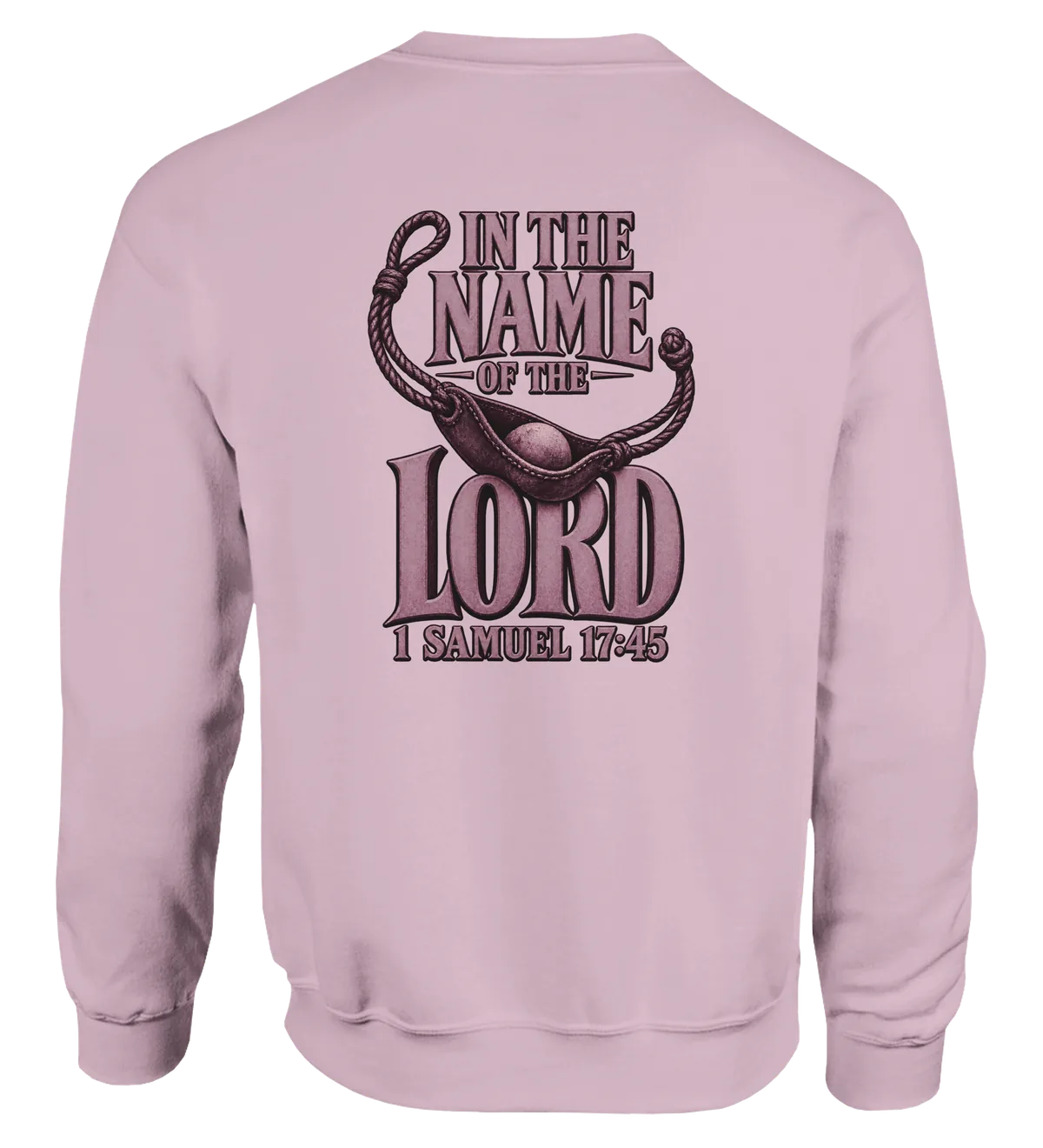 In the name of the LORD | Sweatshirt — light pink back