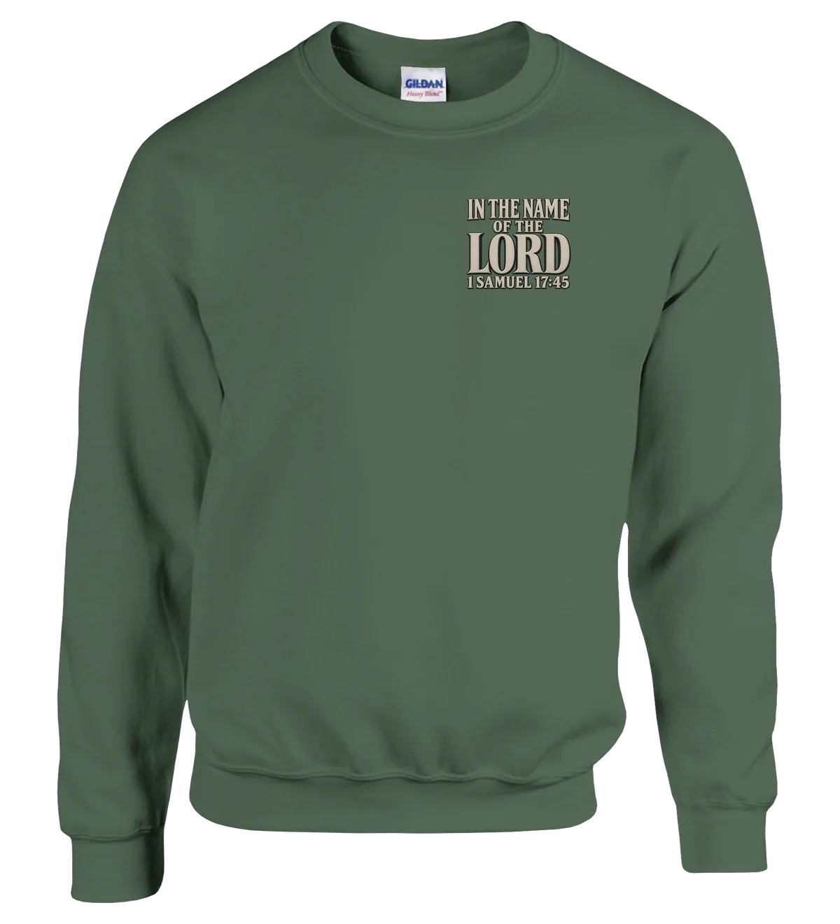 In the name of the LORD | Sweatshirt — military green front