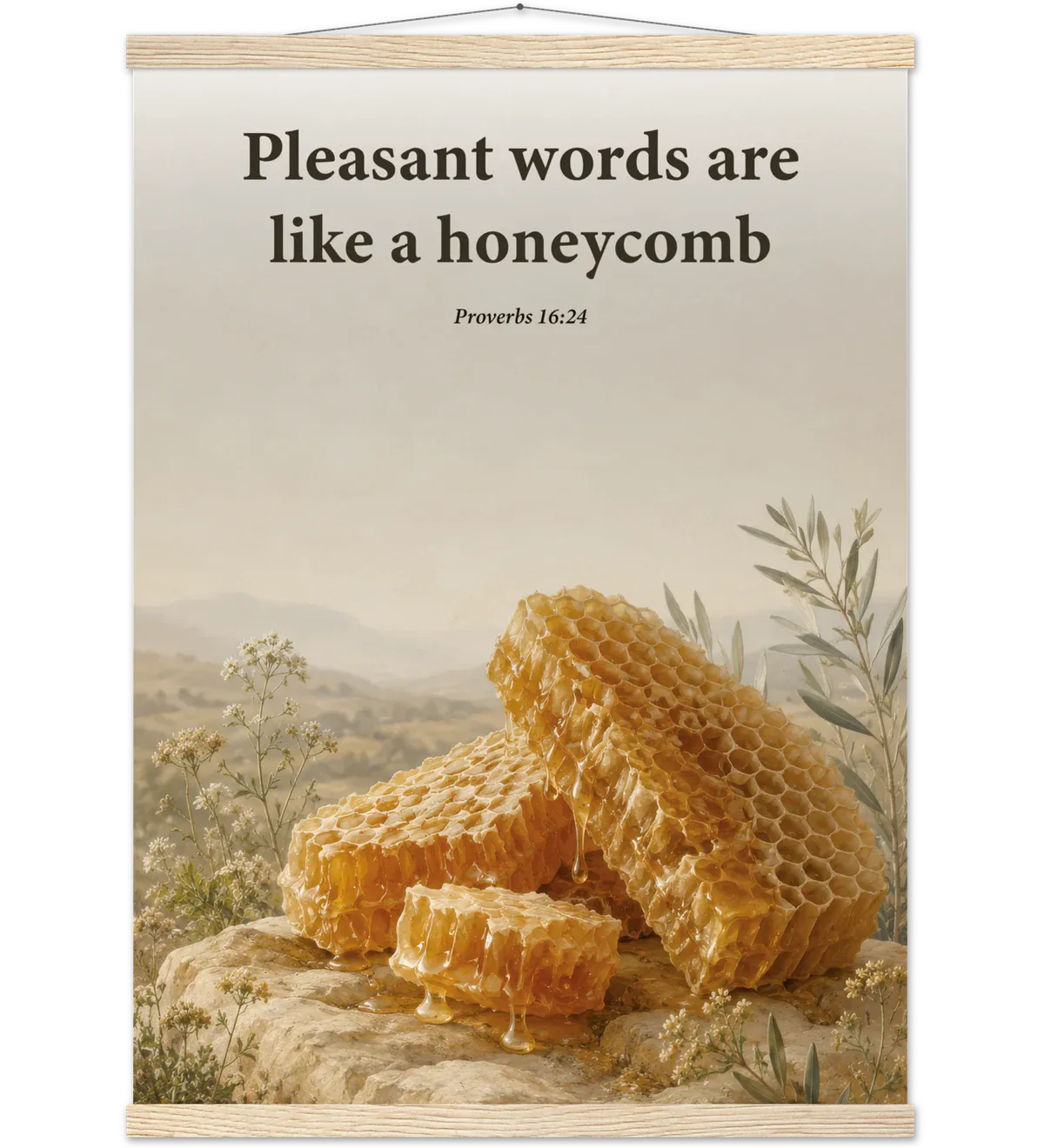 Like honeycomb | Poster with hanger