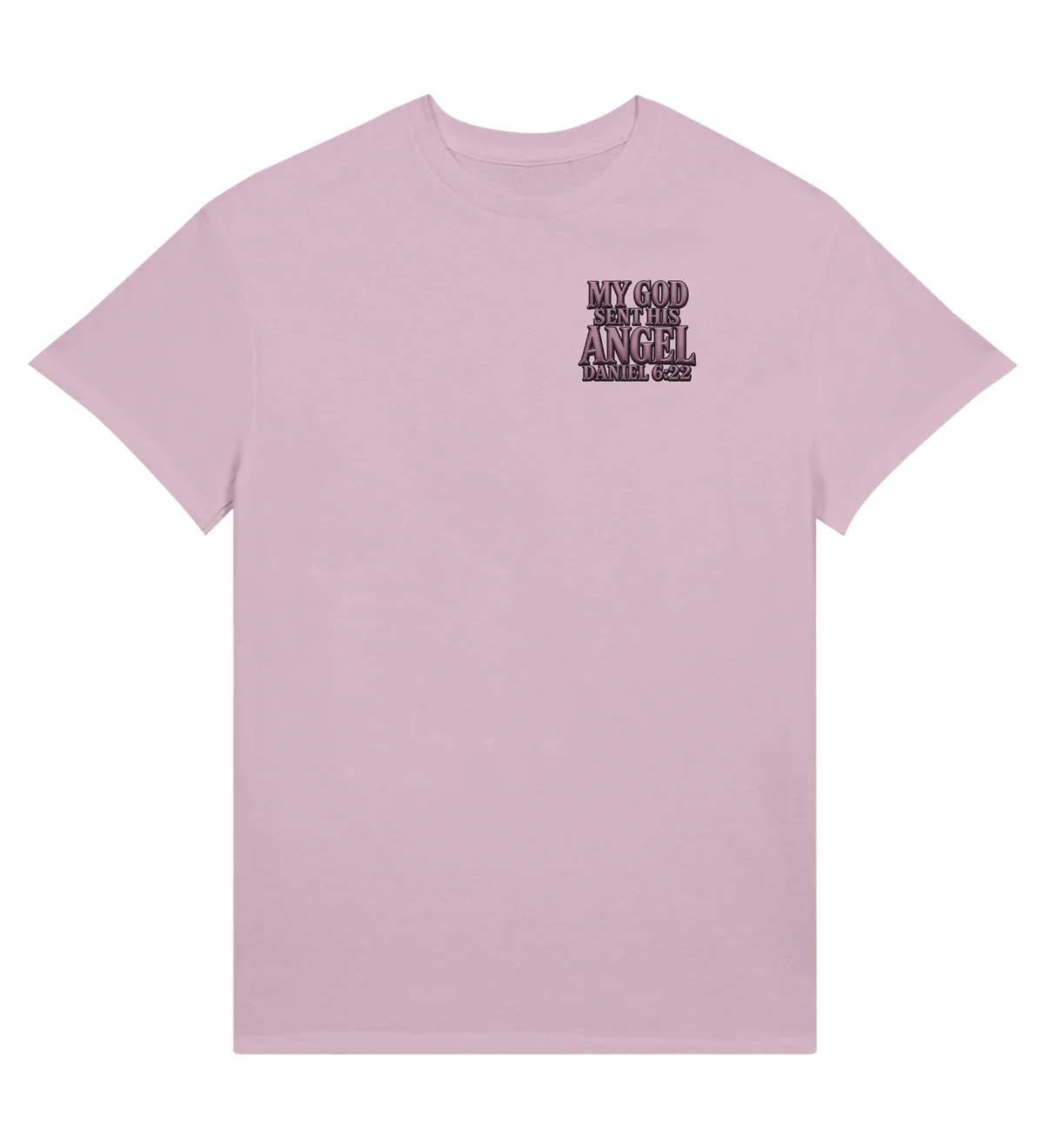 My God sent his angel | T-shirt — light pink front