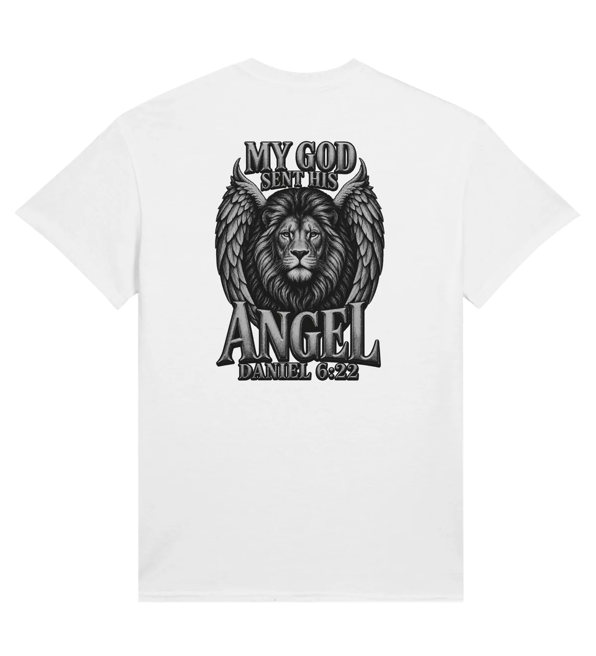 My God sent his angel | T-shirt — white back