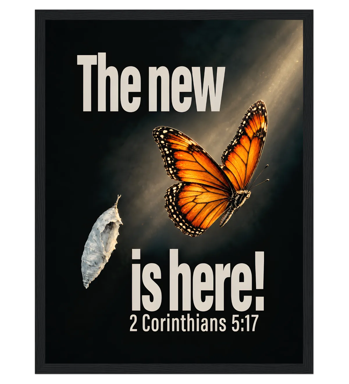 The New Is Here | Framed Poster — 30x40cm black