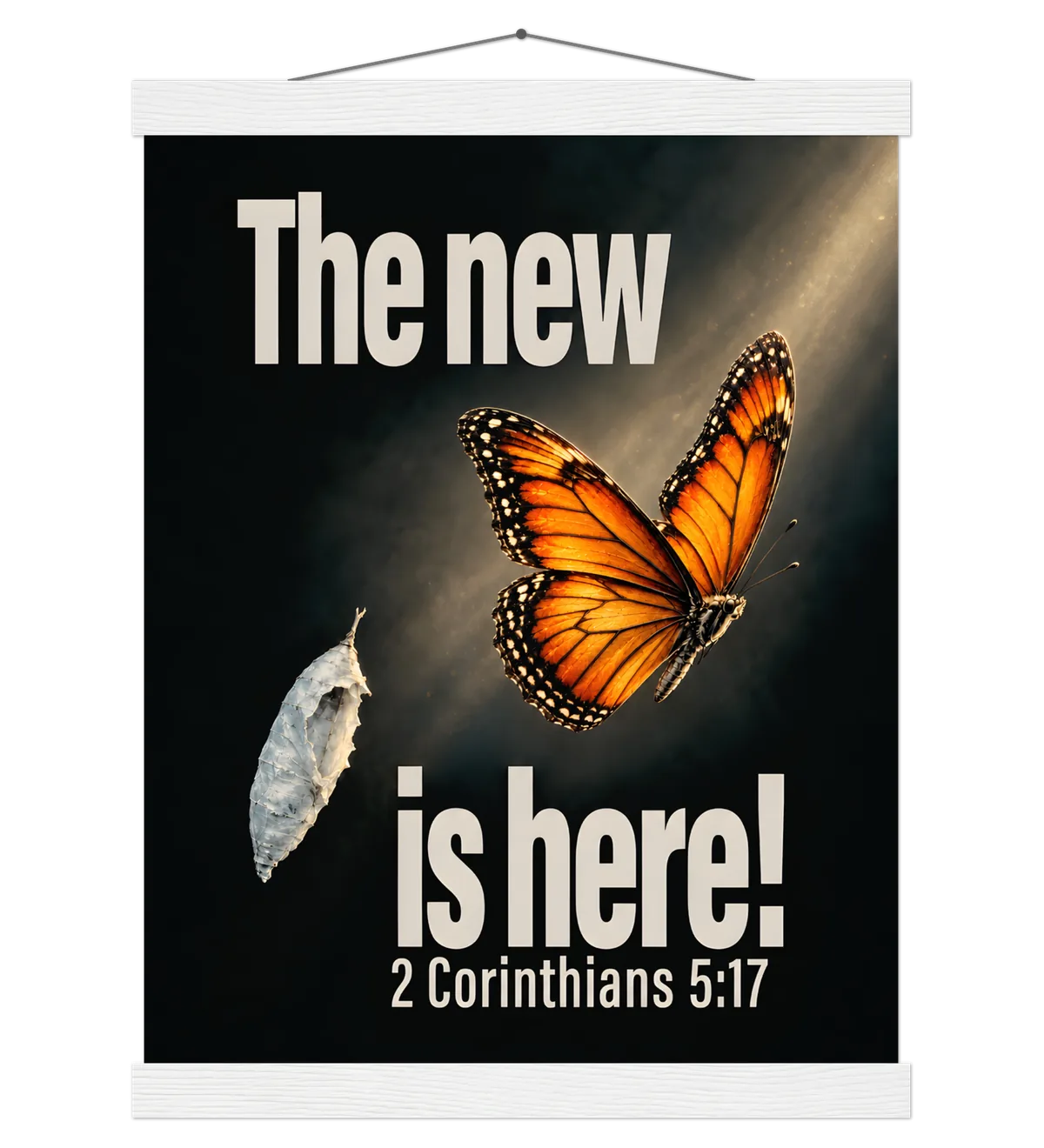 The New Is Here | Poster with Hanger — 30x40cm white