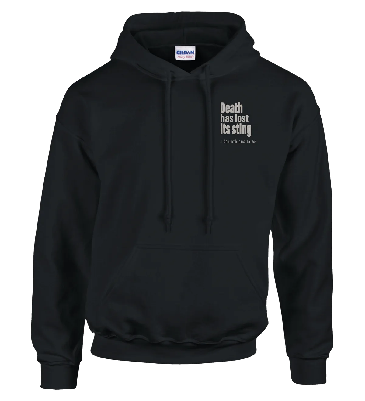 Death has Lost its Sting | Hoodie — black front