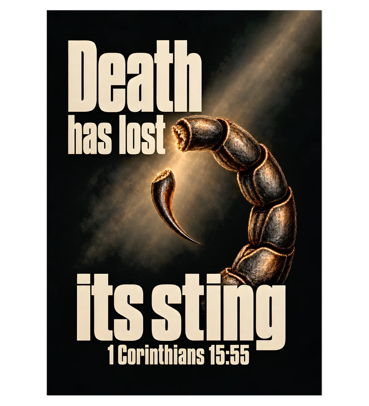 Death has lost its sting | Poster — 50x70cm