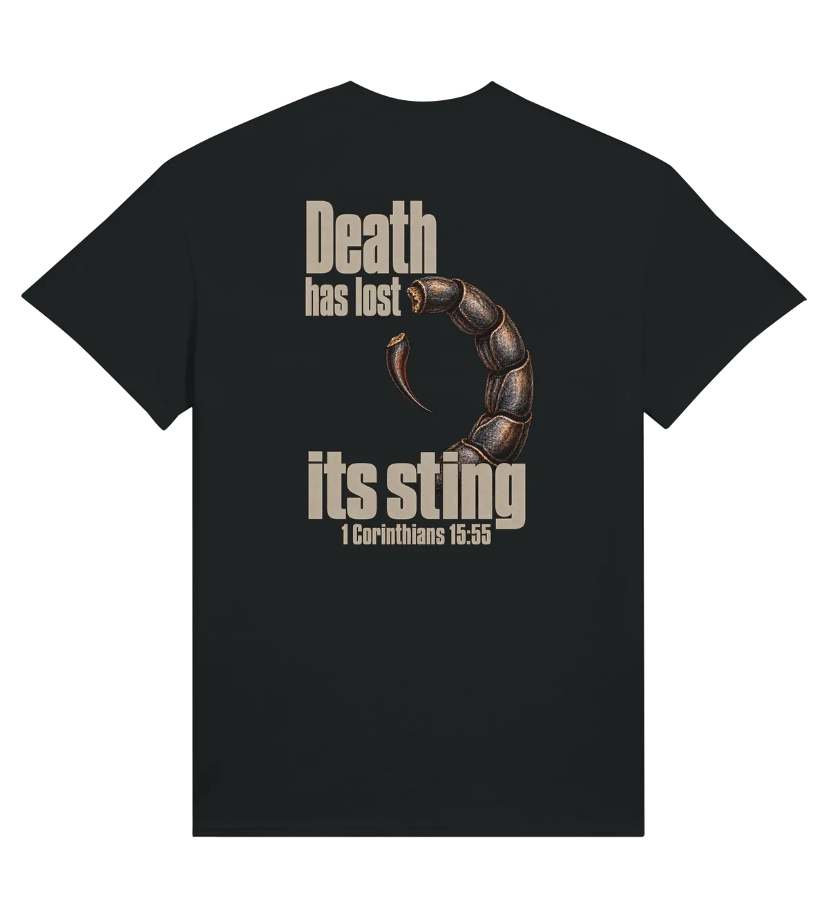 Death has Lost its Sting | T-shirt — black back