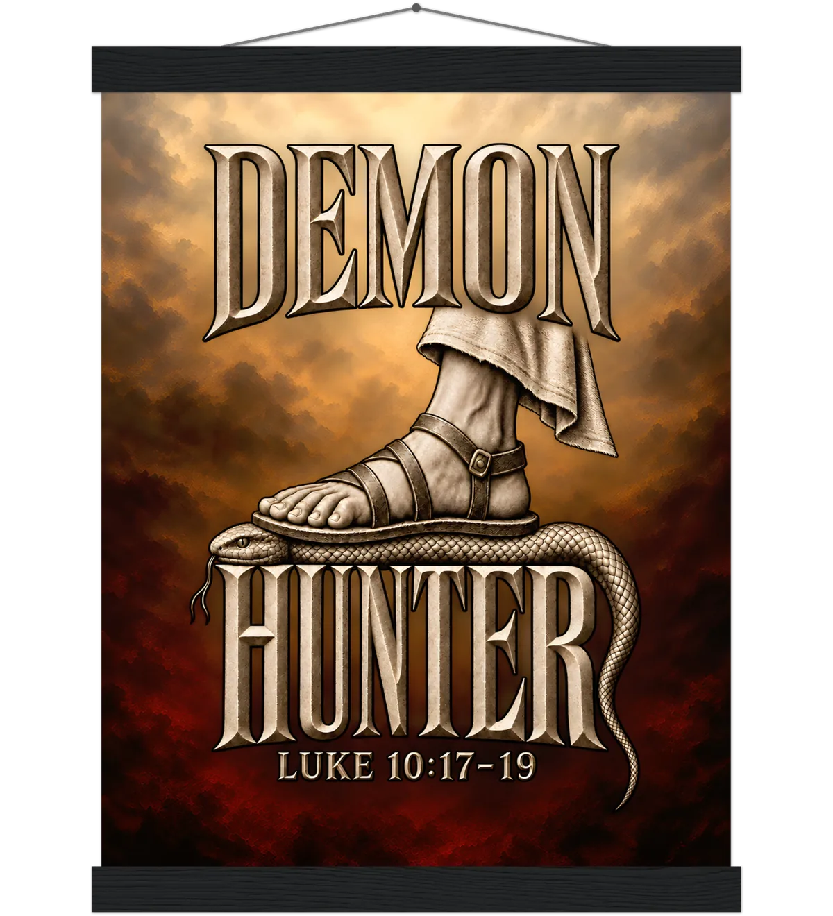 Demon Hunter – Poster with hanger – 30×40 cm – black