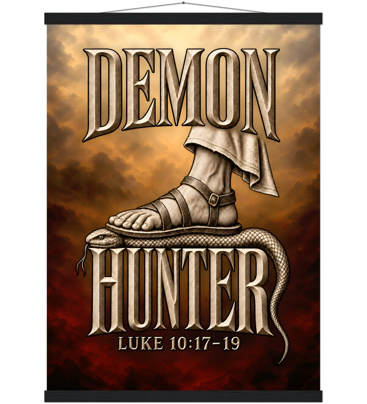 Demon Hunter – Poster with hanger – 50×70 cm – black