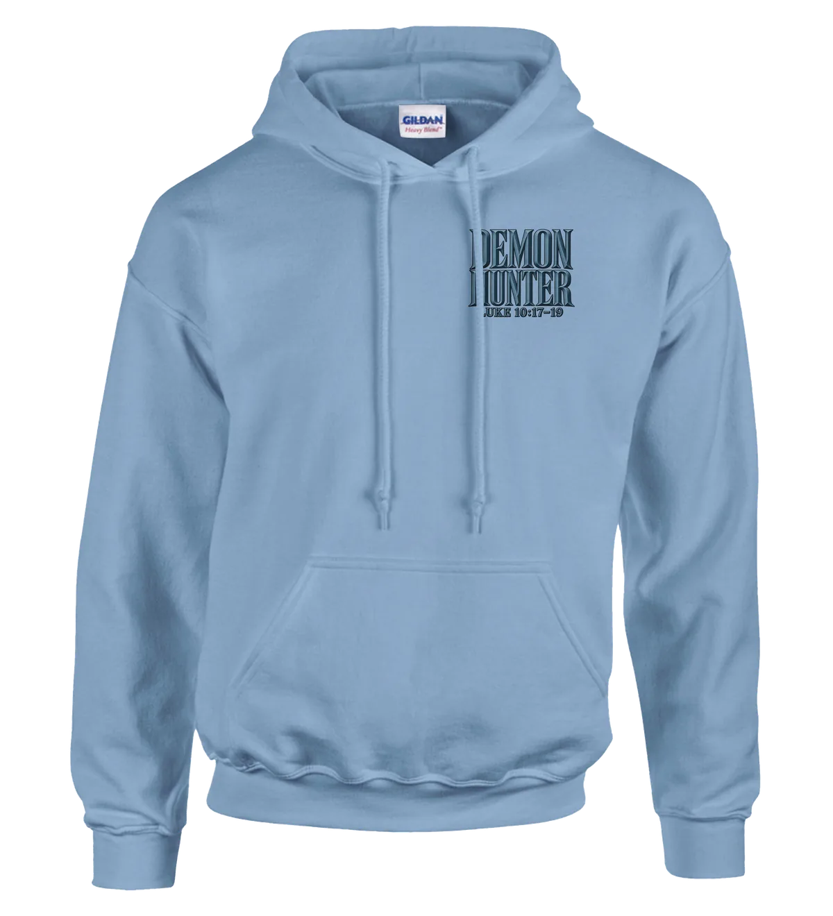 Demon hunter | Hoodie — light blue front