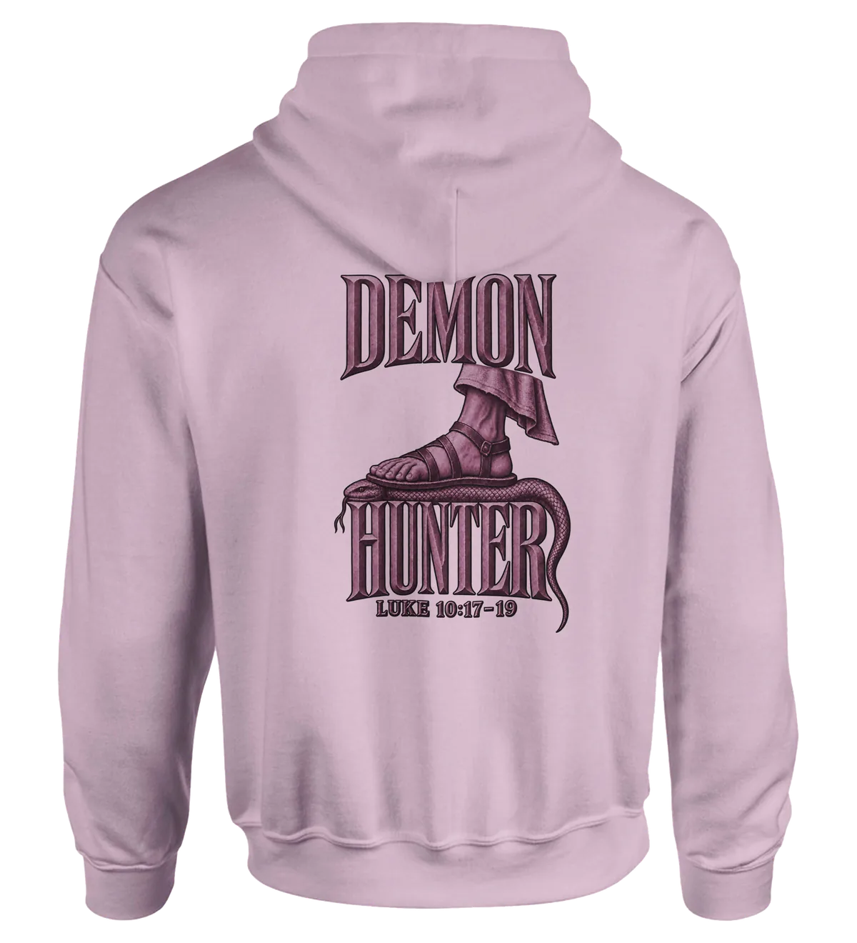 Demon hunter | Hoodie — light pink back