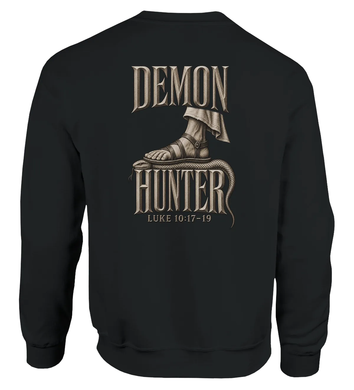 Demon hunter | Sweatshirt — black back