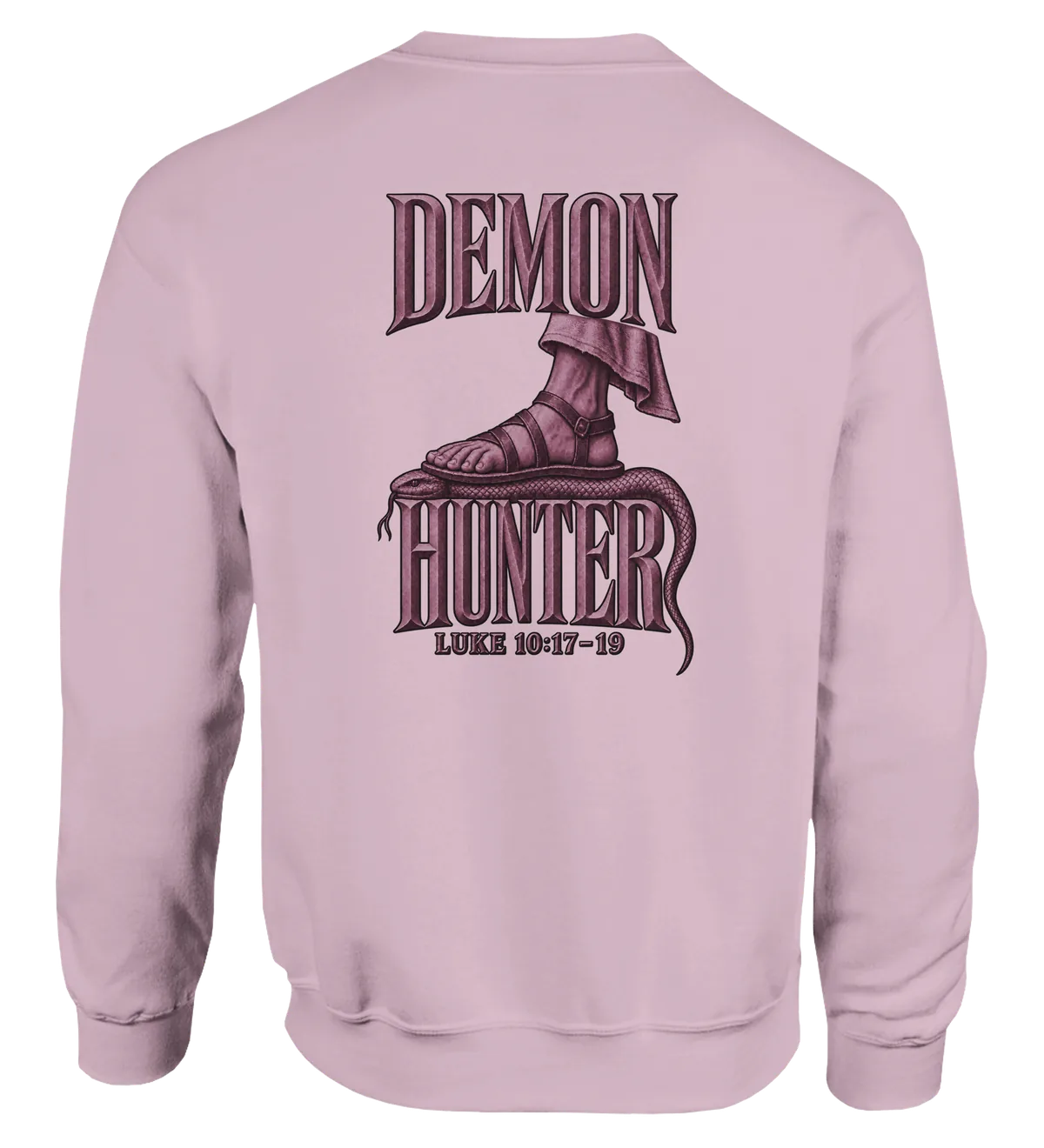 Demon hunter | Sweatshirt — light pink back