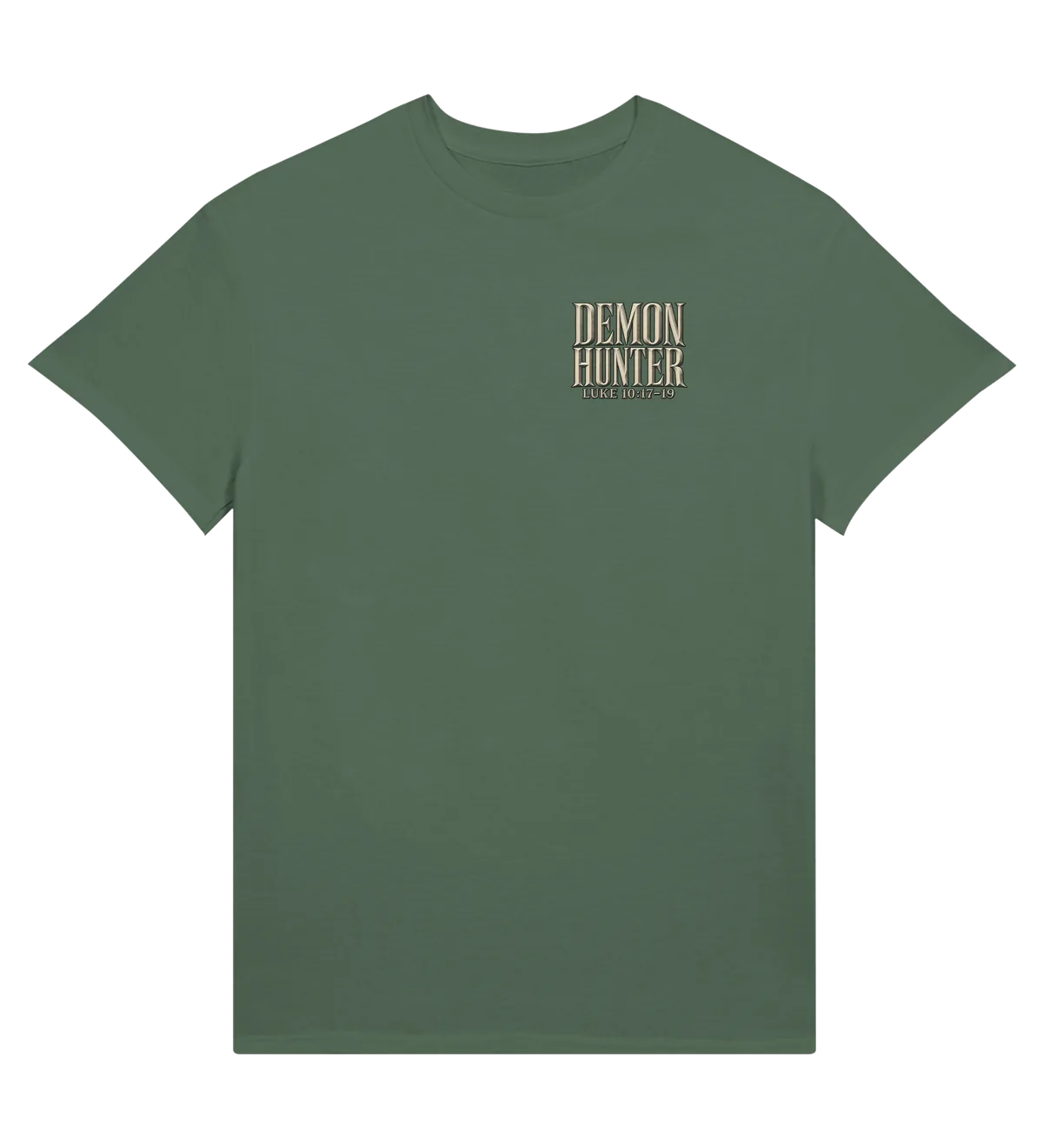 Demon hunter | T-shirt — military green front
