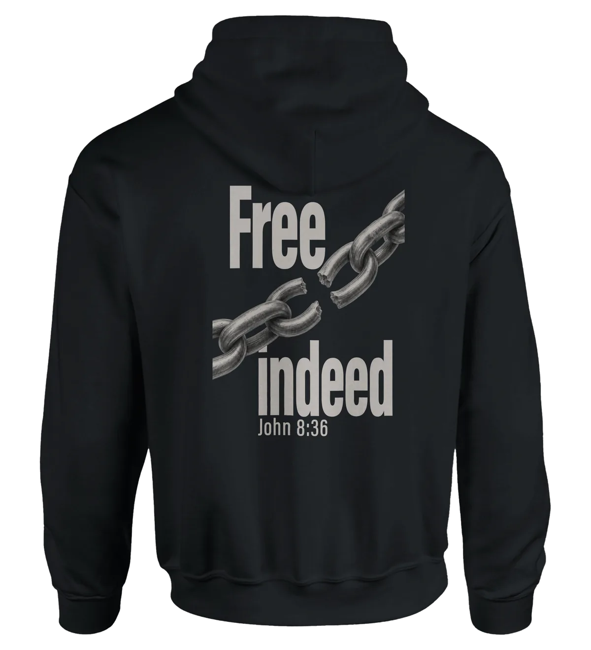 Free Indeed | Hoodie — black back