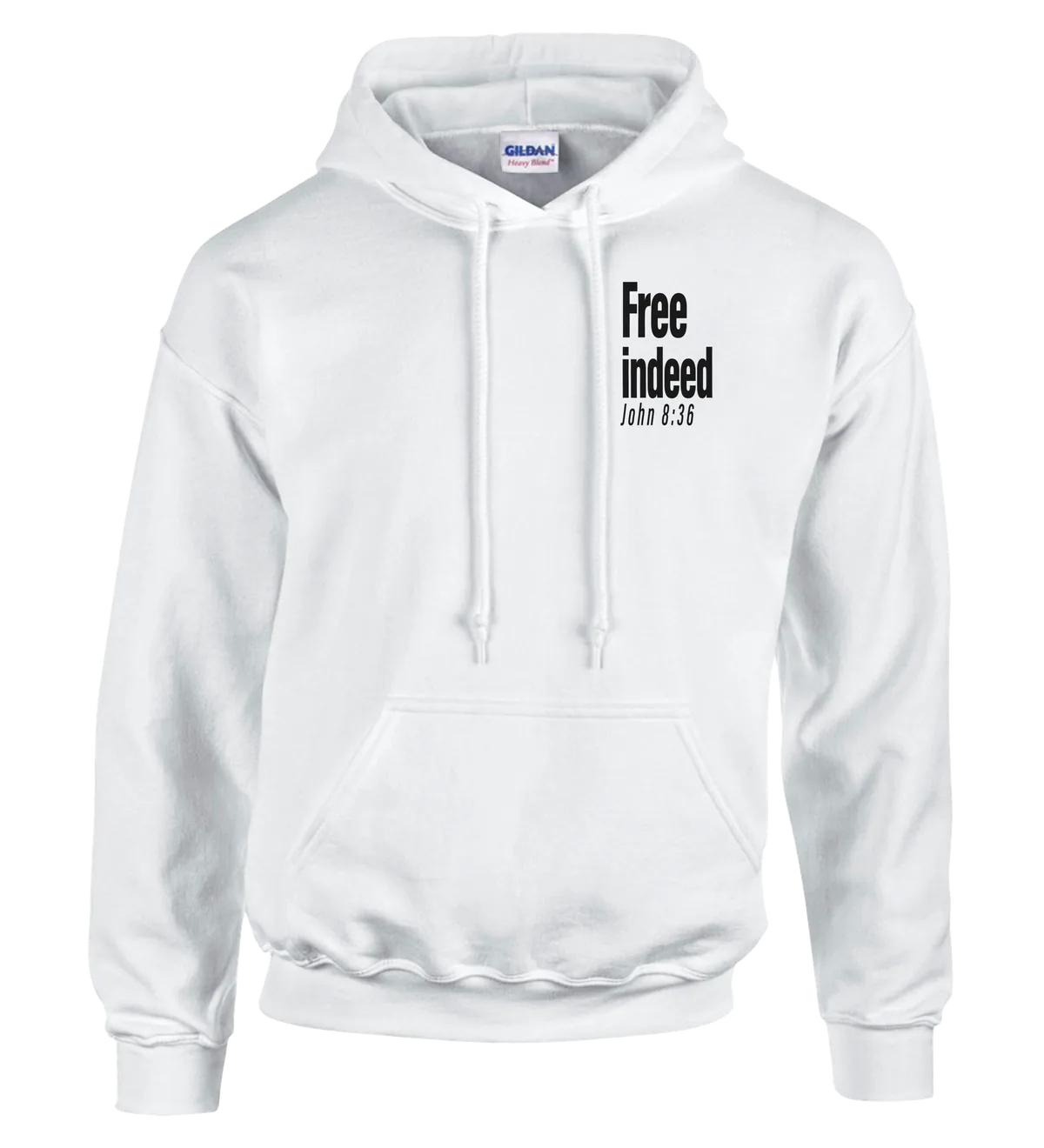 Free Indeed | Hoodie — white front
