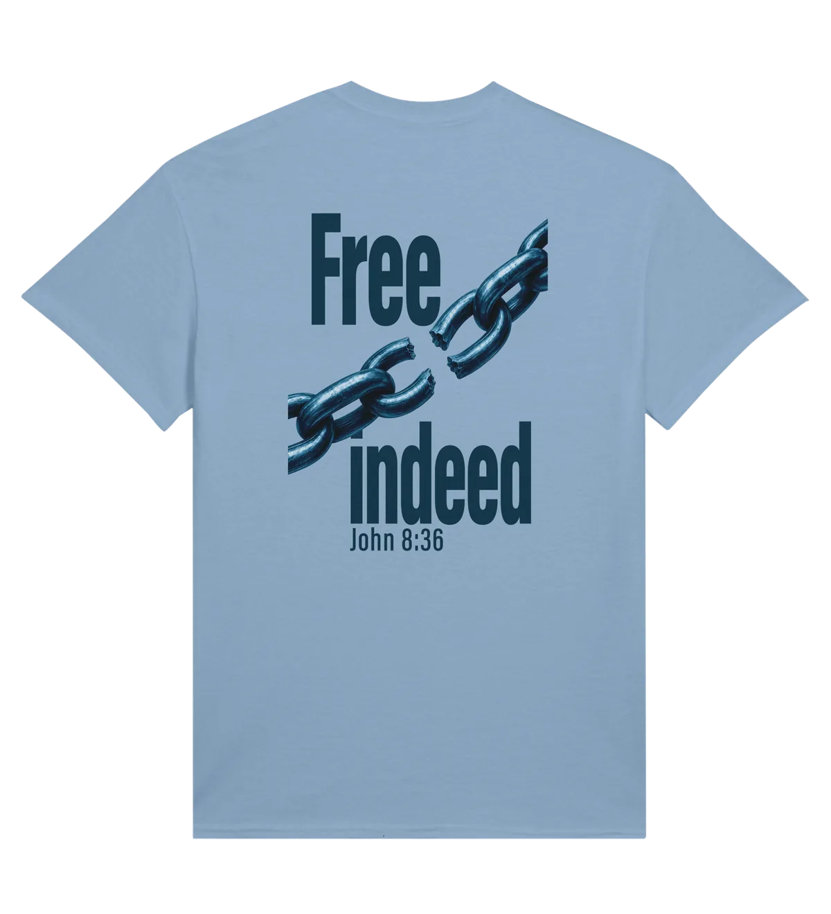 Free Indeed | T-shirt — light blue back