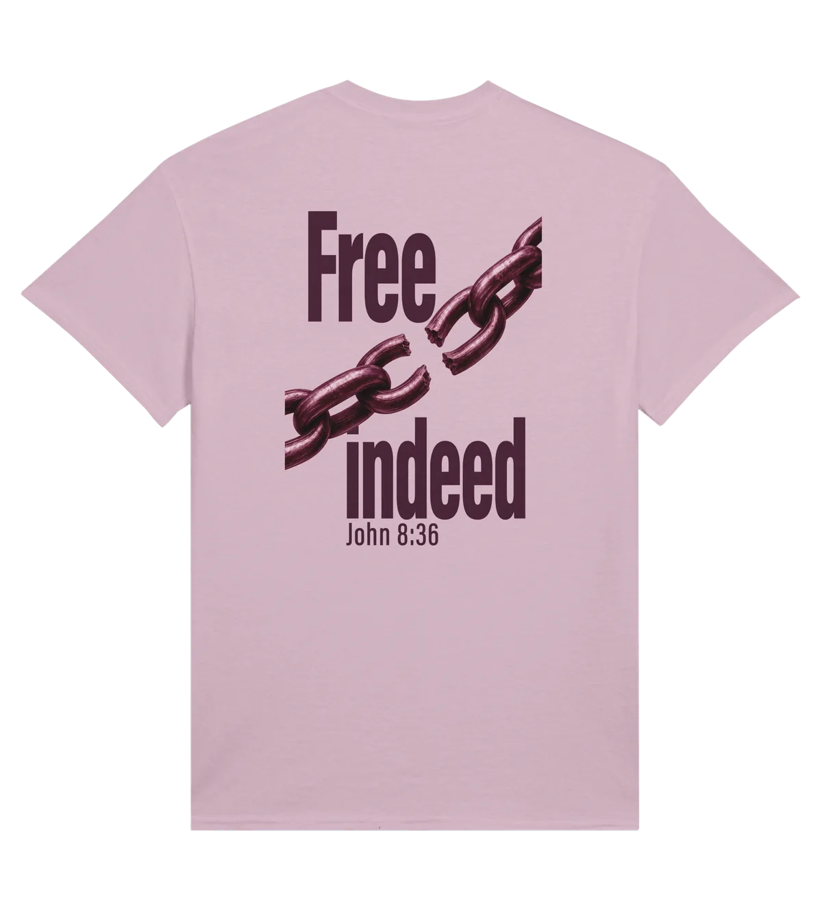 Free Indeed | T-shirt — light pink back