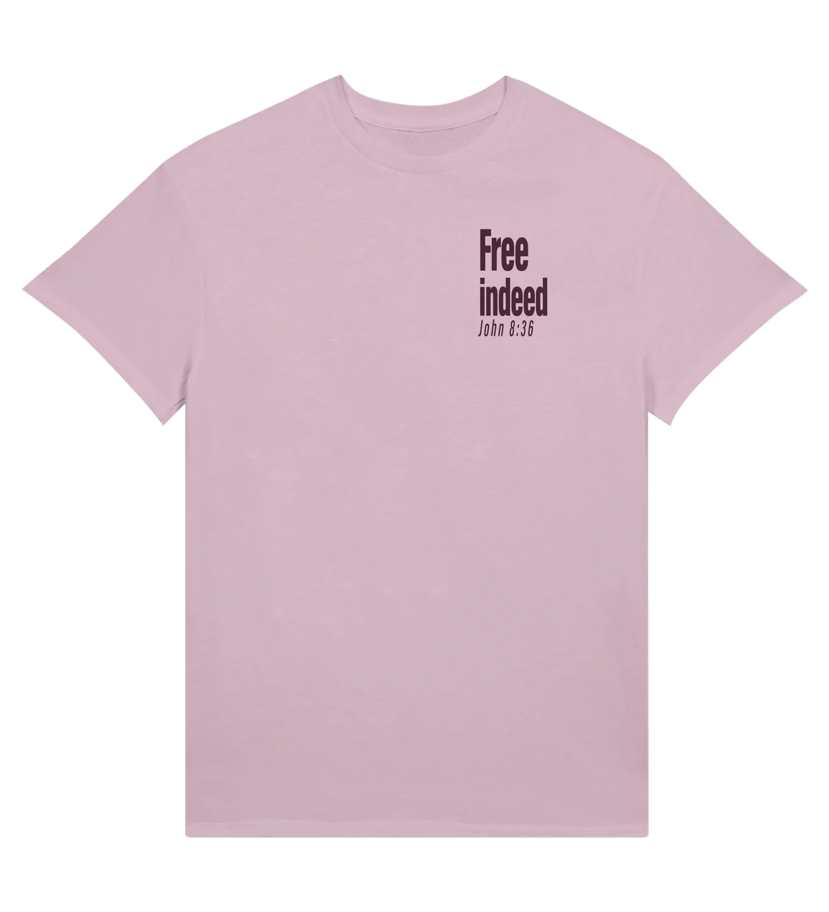 Free Indeed | T-shirt — light pink front