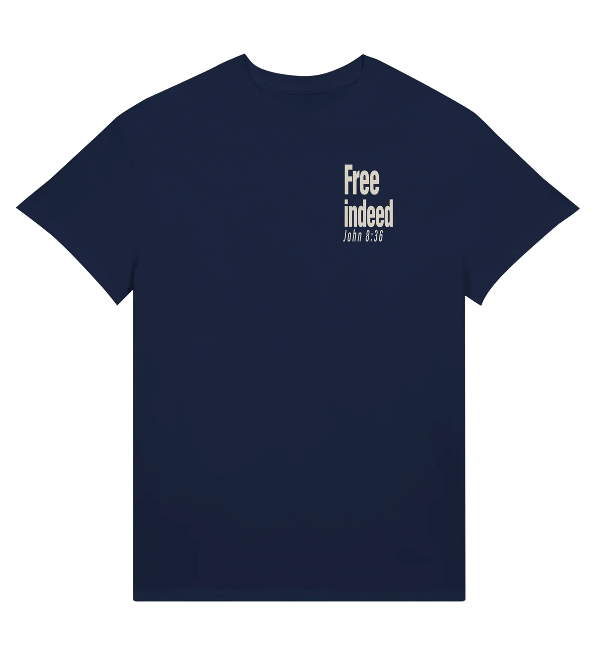 Free Indeed | T-shirt — navy front