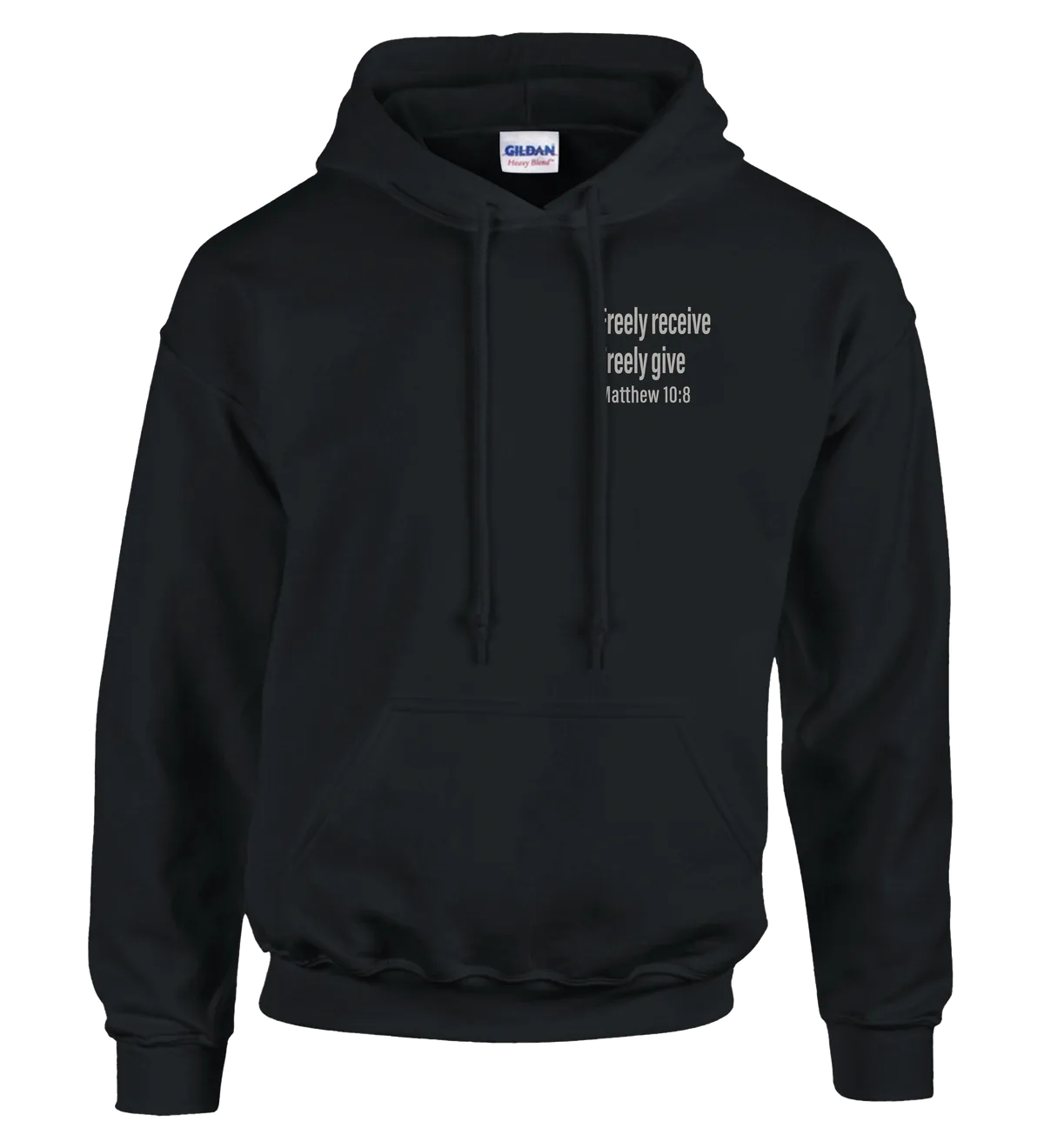 Freely Receive Freely Give | Hoodie — black front