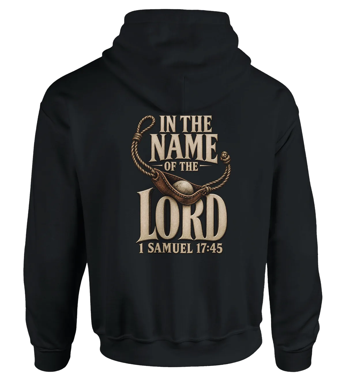 In the name of the LORD | Hoodie — black back