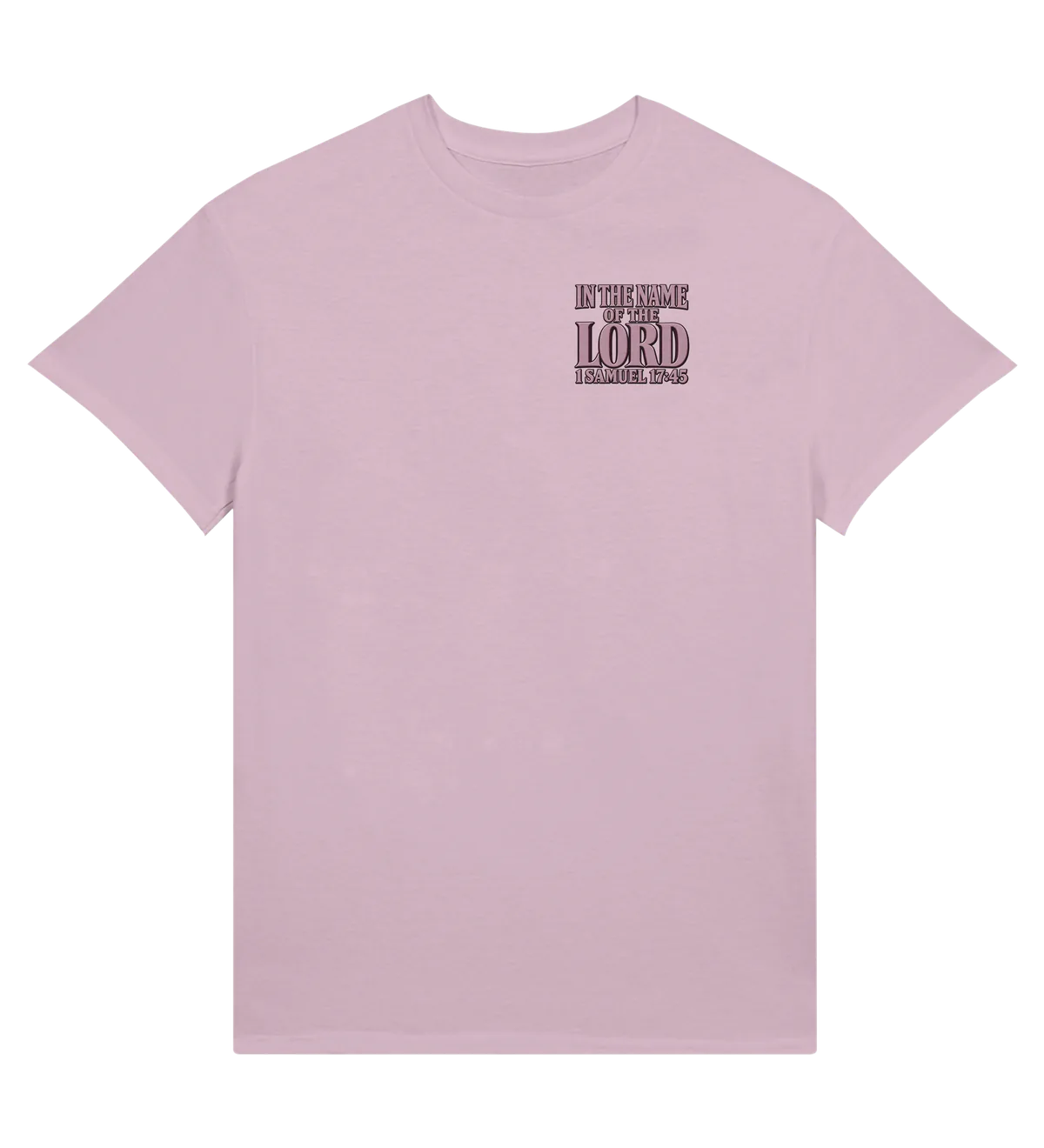 In the name of the LORD | T-shirt — light pink front