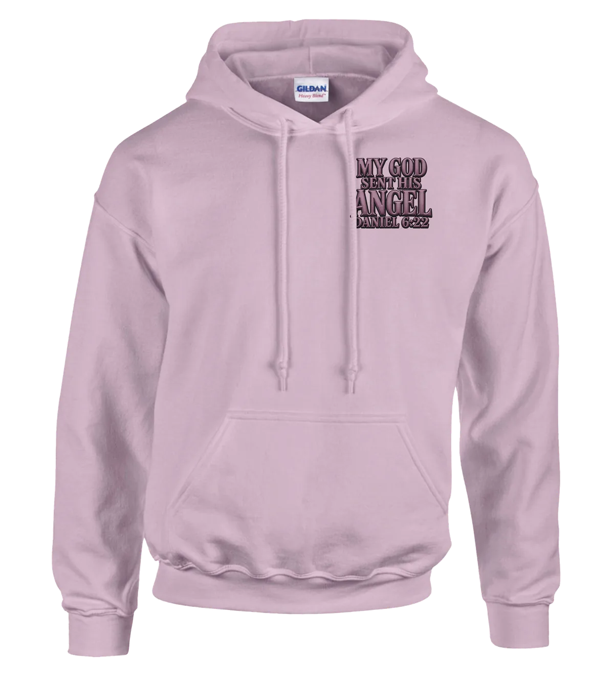My God sent his angel | Hoodie — light pink front