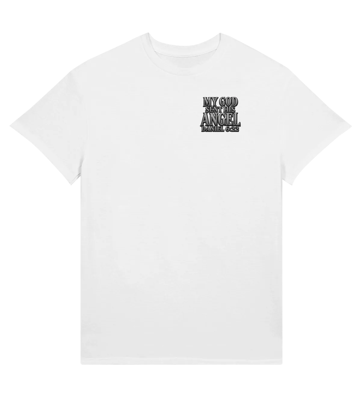 My God sent his angel | T-shirt — white front