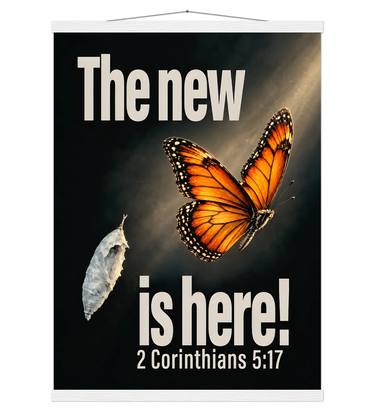 The New Is Here | Poster with Hanger — 50x70cm white